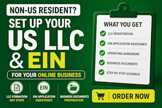 form a US llc for non residents in wyoming or delaware