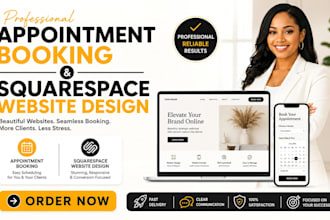 do appointment booking, acuity scheduling, vagaro and website design
