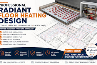 do a radiant floor heating design
