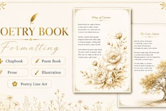 design format poetry book poem chap book non fiction romance ebook kdp publish