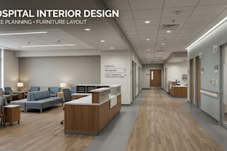 design hospital and clinic interior layouts with space planning