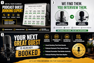 find podcast list and book high quality guests for your podcast