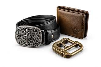 design custom 3d products, cnc models, belt buckles, wallet and leather goods
