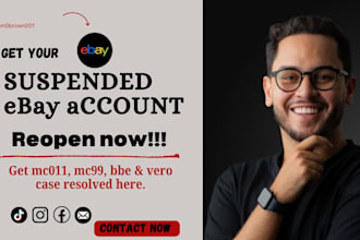 help with ebay account reinstatement, suspension and mc011 mc99 inr bbe appeal