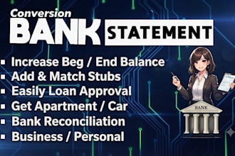design business or individual bank statements for loans