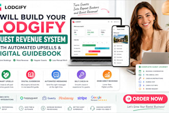 build a lodgify guest revenue system with automated upsells digital guidebook