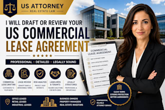 draft or review your US commercial lease agreement