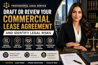 draft or review your commercial lease agreement and identify legal risks