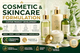 create custom cosmetic skincare formulations for your brand