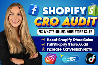 do shopify cro audit and shopify optimization to boost shopify sales
