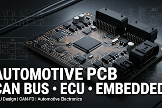 design automotive pcb, can bus, ecu and embedded hardware