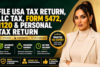 prepare US tax returns for individuals, llcs and businesses