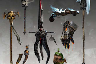 model custom 3d game assets, props and game ready models