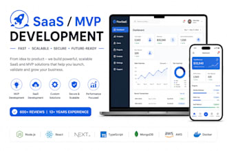 develop your saas mvp web application
