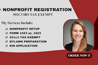 register 501c3 nonprofit, tax exempt status, bylaws ein, form 1023 and 1023ez