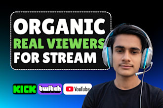 organically promote twitch kick youtube stream and bring the live viewers
