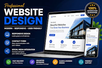design a clean and professional business website