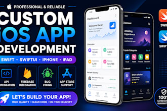 develop a custom ios app for iphone and ipad using swift and swiftui