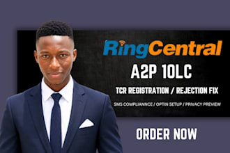 ringcentral a2p approval, rejection fix, tcr registration, bulk sms, twilio a2p