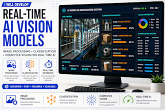 develop image processing classification computer vision models for real time ai