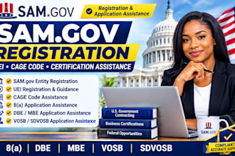 do sam gov registration uei cage 8a dbe mbe vosb sdvosb