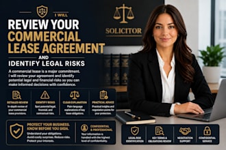 review your commercial lease agreement and identify legal risks
