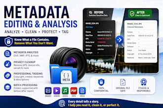 extract, analyze and edit metadata and exif data audio, image and video