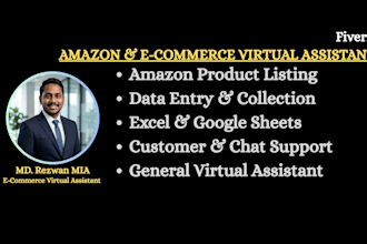 do professional data entry and amazon product listing