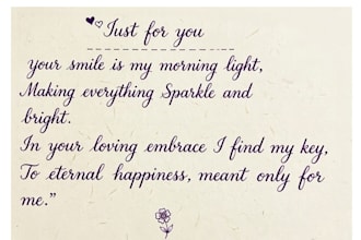 write beautiful handwritten love letters and romantic notes