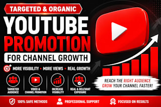 do organic youtube and  promotion for channel growth