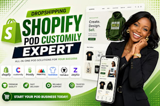 setup shopify customily product personalizer teeinblue teepublic print on demand