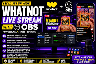 set up your whatnot live stream with obs