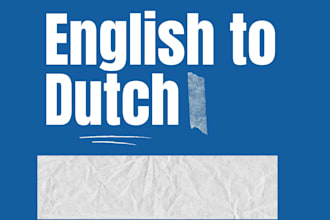 translate and humanize your english content into perfect dutch