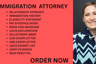 be your ny, ca,florida immigration lawyer for i130, i485 petitions, rfe and noid