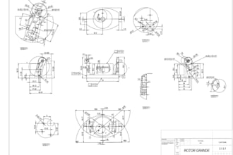 create professional 2d technical drawings for manufacturing