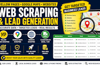 do yellow pages web scraping, business leads and lead generation