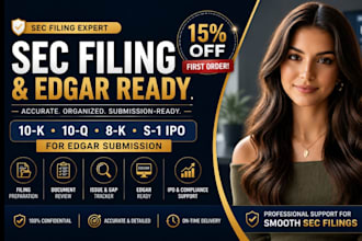 sec 10k 10q 8k and s1 ipo filings for edgar submission readiness