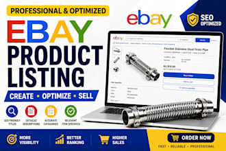 create and optimize ebay product listings