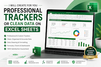 create a professional english or arabic excel tracker