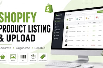 do shopify product listing and product upload