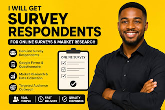 get survey respondents for online surveys and market research