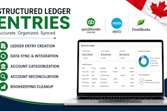 sync structured ledger entries using quickbooks xero and freshbooks