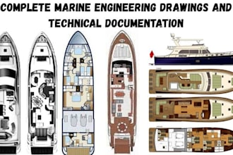 create marine engineering drawings and technical documentation