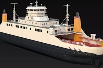 3d cad model for scale resin printing,riverine combat boat,watertight,marine stl