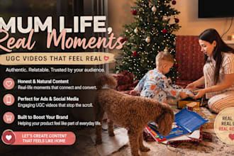 create authentic mom ugc and pet videos for your brand