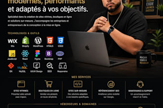 creer un site web moderne vitrine ou boutique