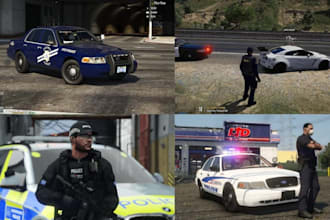 create a realistic fivem police rp server with custom vehicles and eup