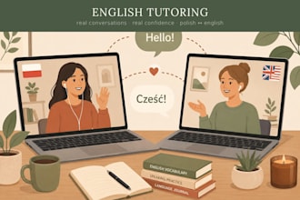 tutor you in english, for polish speakers