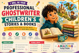 be your professional childrens book ghostwriter ebook ghostwrite kids storybook