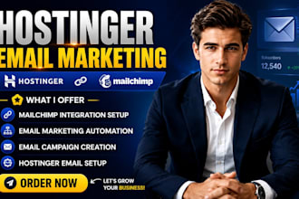 setup hostinger email marketing automation mailchimp integration campaign